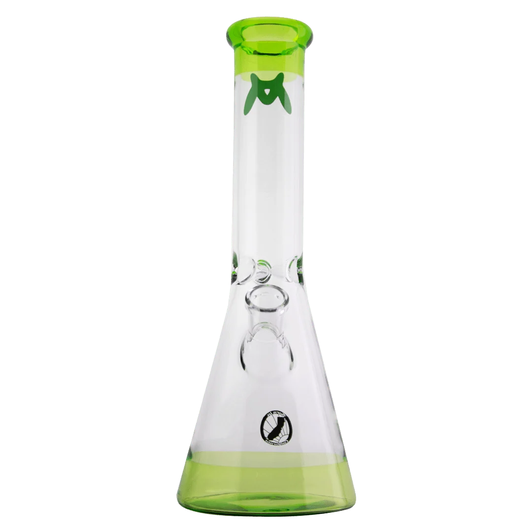 12" Ooze Color Beaker Glass Water Pipe by Maverick Glass