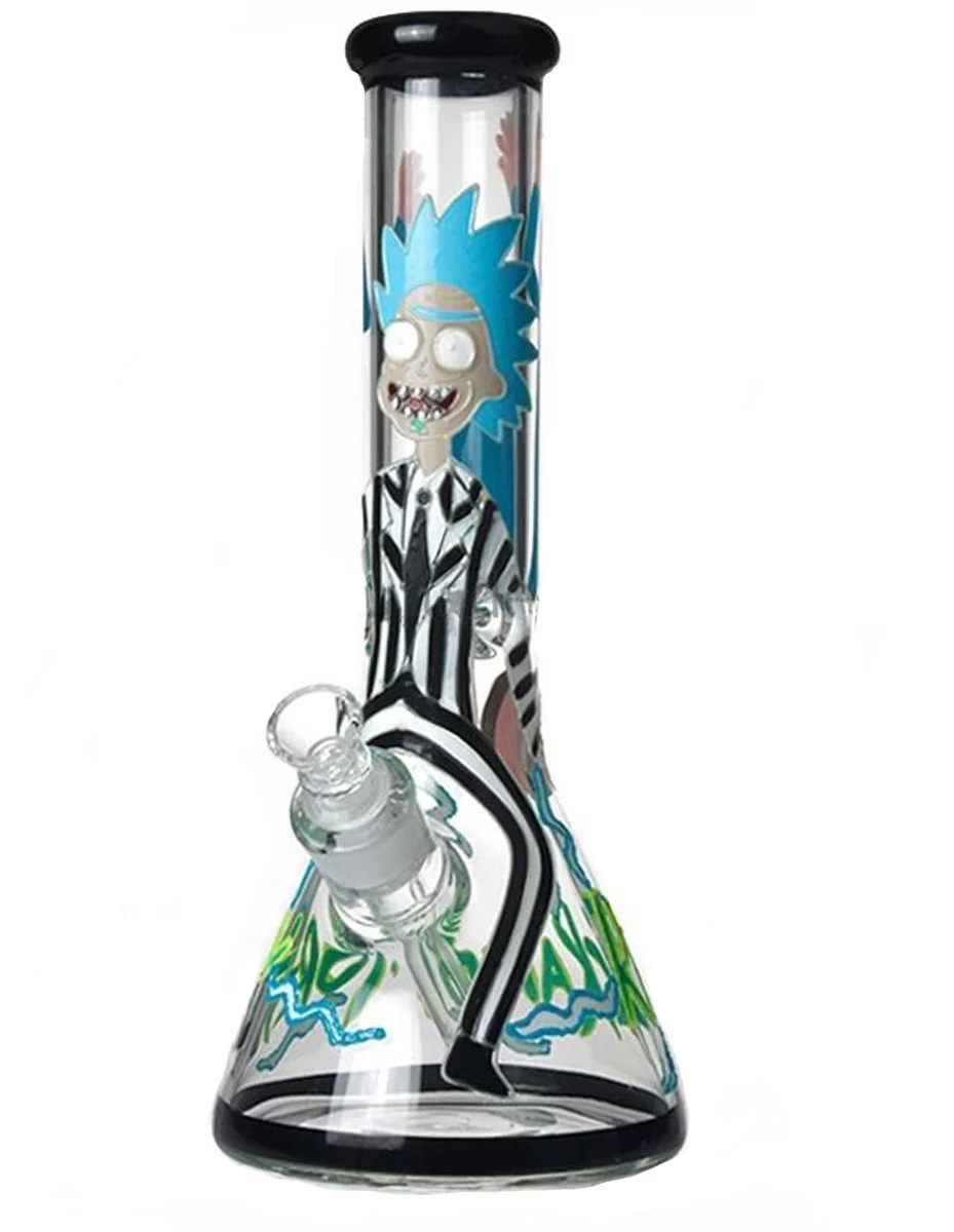 13.5" Glow in dark R & M water pipe - Image 2