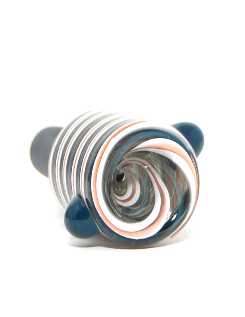 2.5" Dark Color Spiral Glass Bowl - Image 2
