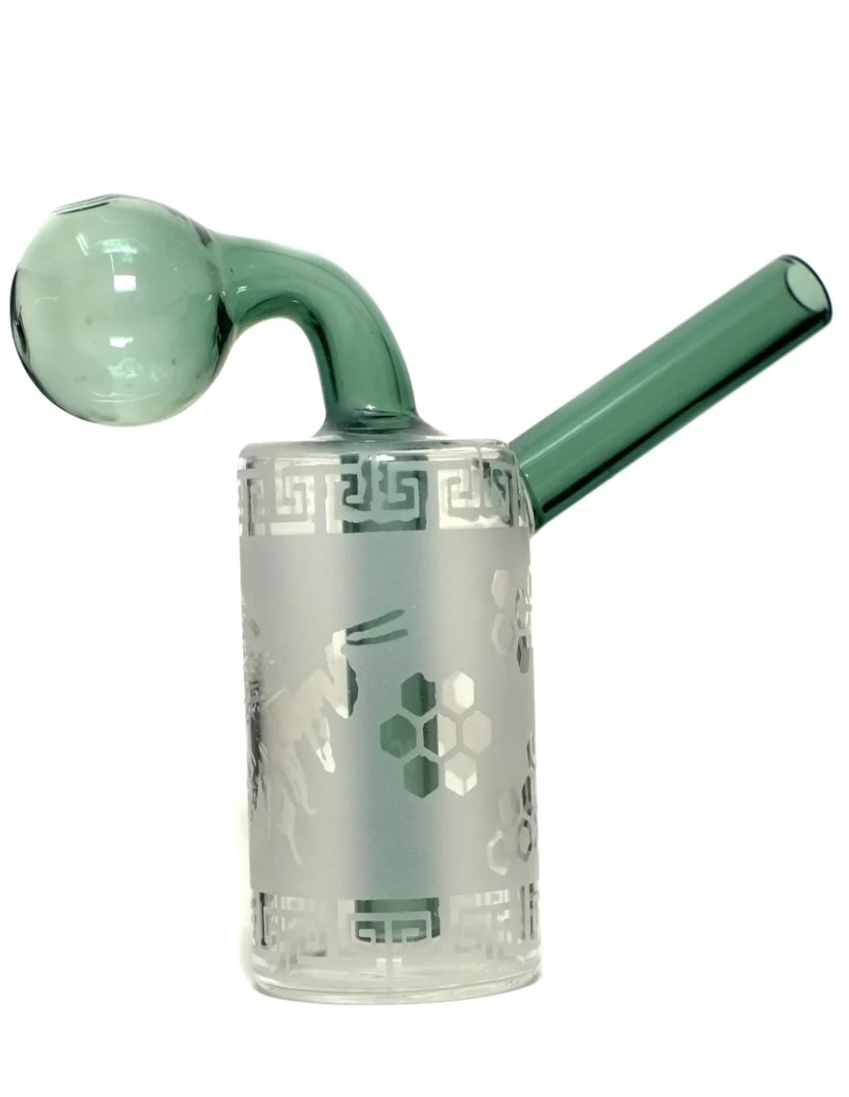 4.5" Glass Oil Burner Bubbler Pipe - Image 2