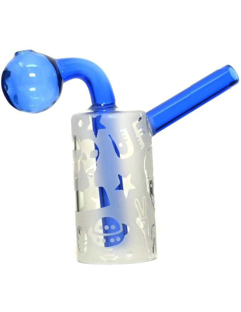4.5" Glass Oil Burner Bubbler Pipe - Image 3
