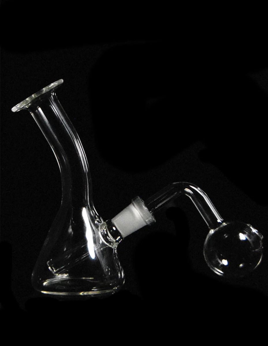 4.5" Miniature Glass Bubbler Oil Pipe - Image 2