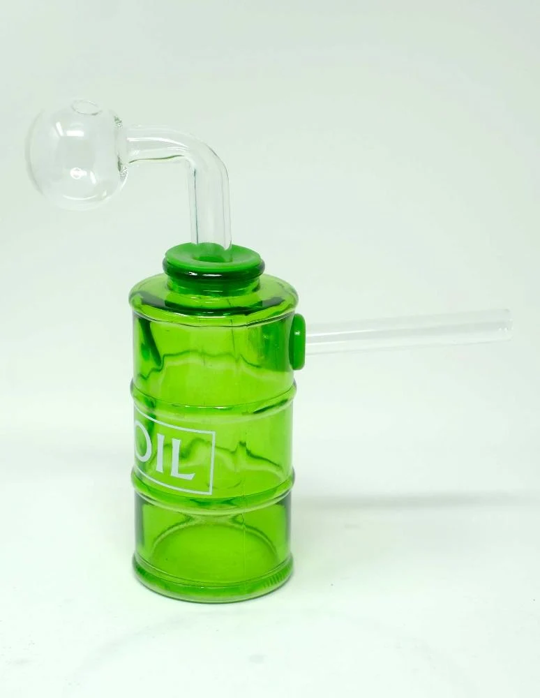 5.5" Glass Oil Barrel Bubbler water Pipe Kit - Image 2