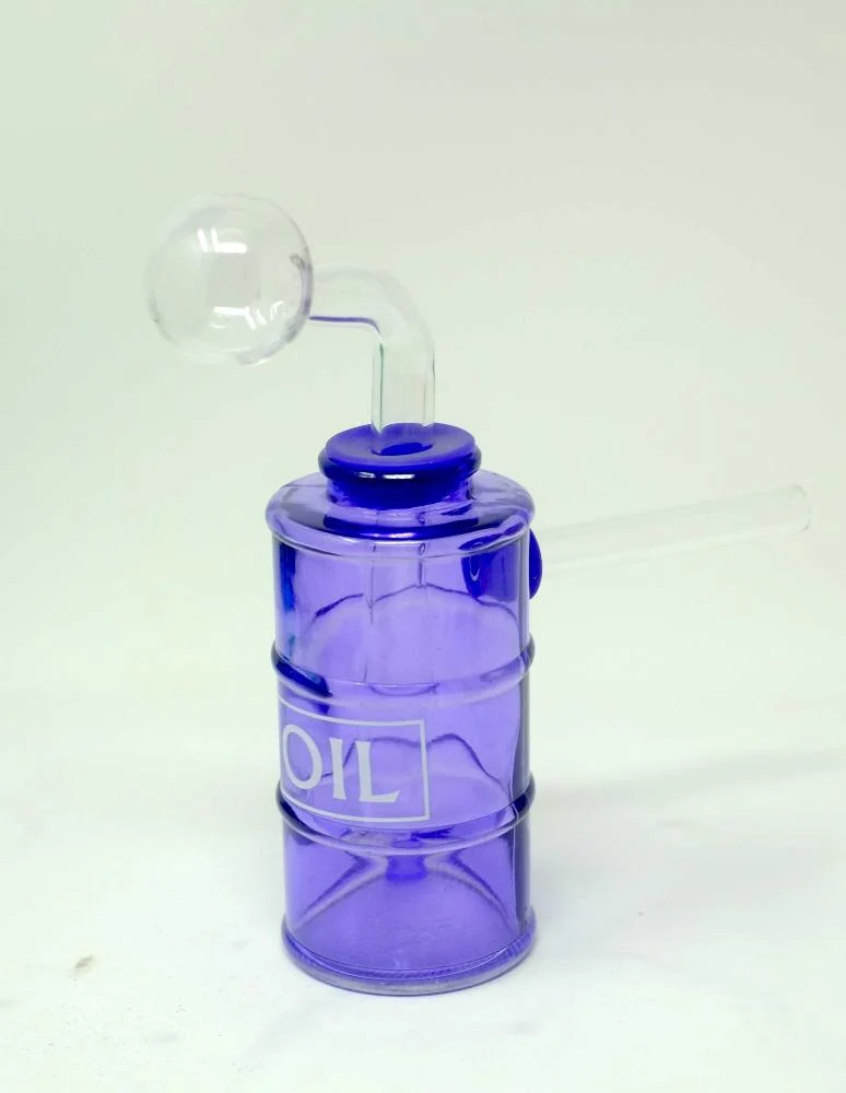 5.5" Glass Oil Barrel Bubbler water Pipe Kit - Image 3