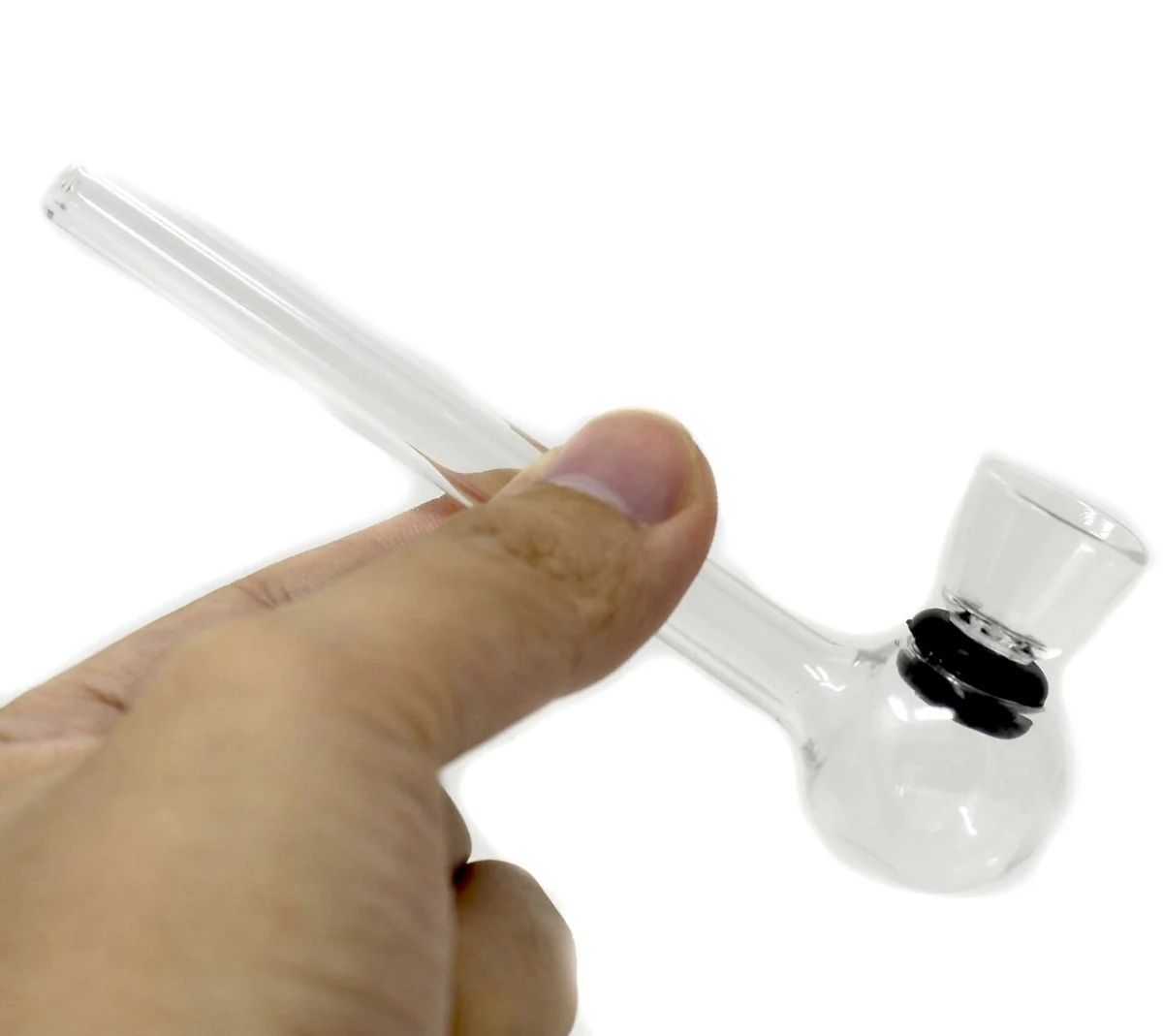 4" Glass Oil Burner Pipe with removeable Bowl set of 2