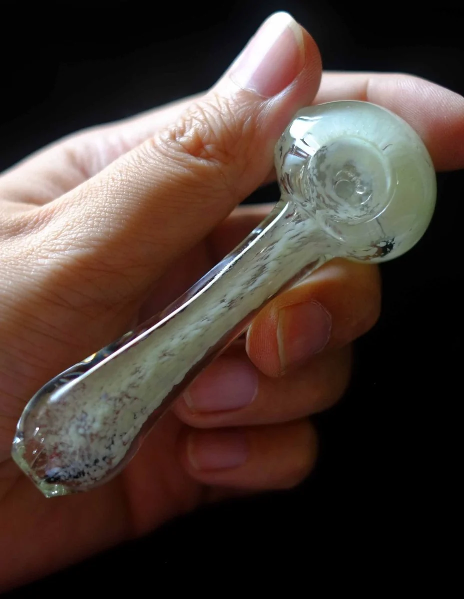 4" Glass Spoon hand Pipe - Image 4