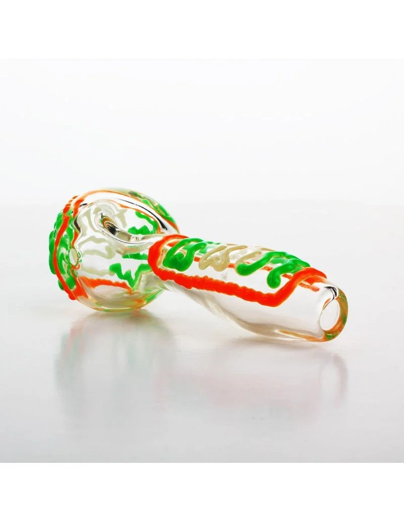 4" Glow in Dark glass Handpipe