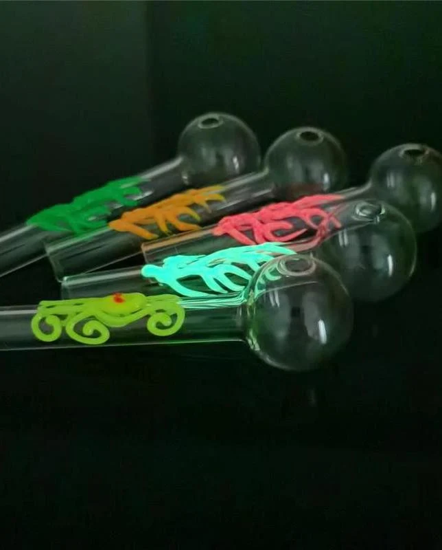 4" Glow in the dark  Glass Oil Burner Pipe Bulk Discounts - Image 4