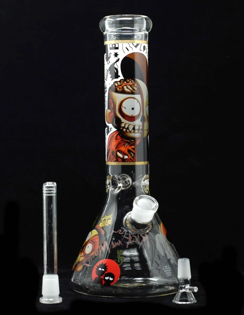 4" RM Heavy Duty Glass Water Pipe Bong - Image 2