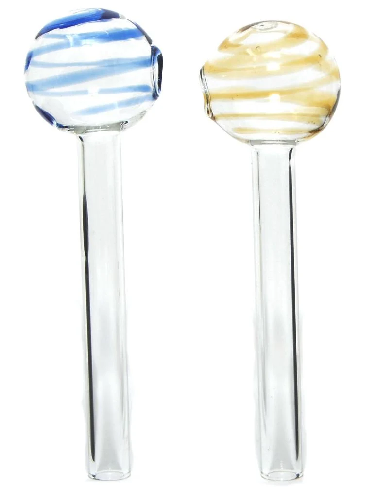 4" Swirl lollipops Glass Oil Burner Pipe  Bulk Discounts - Image 2