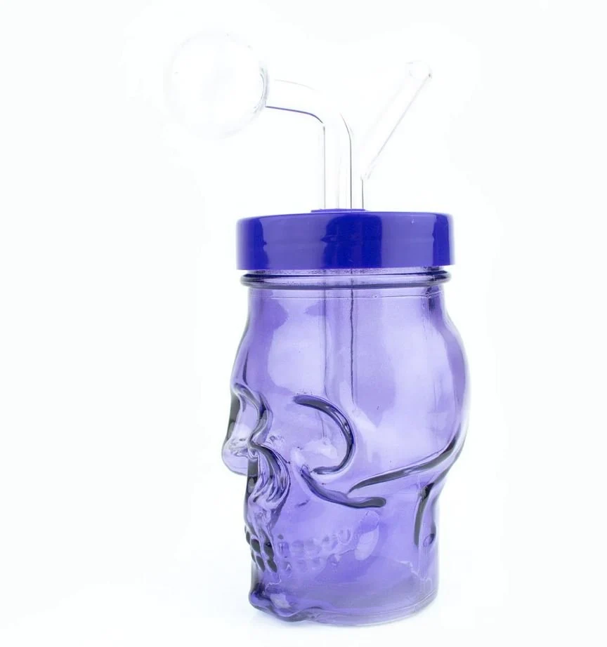 5.5" Skull Cup Oil Burner Bubbler Water Pipe - Image 2