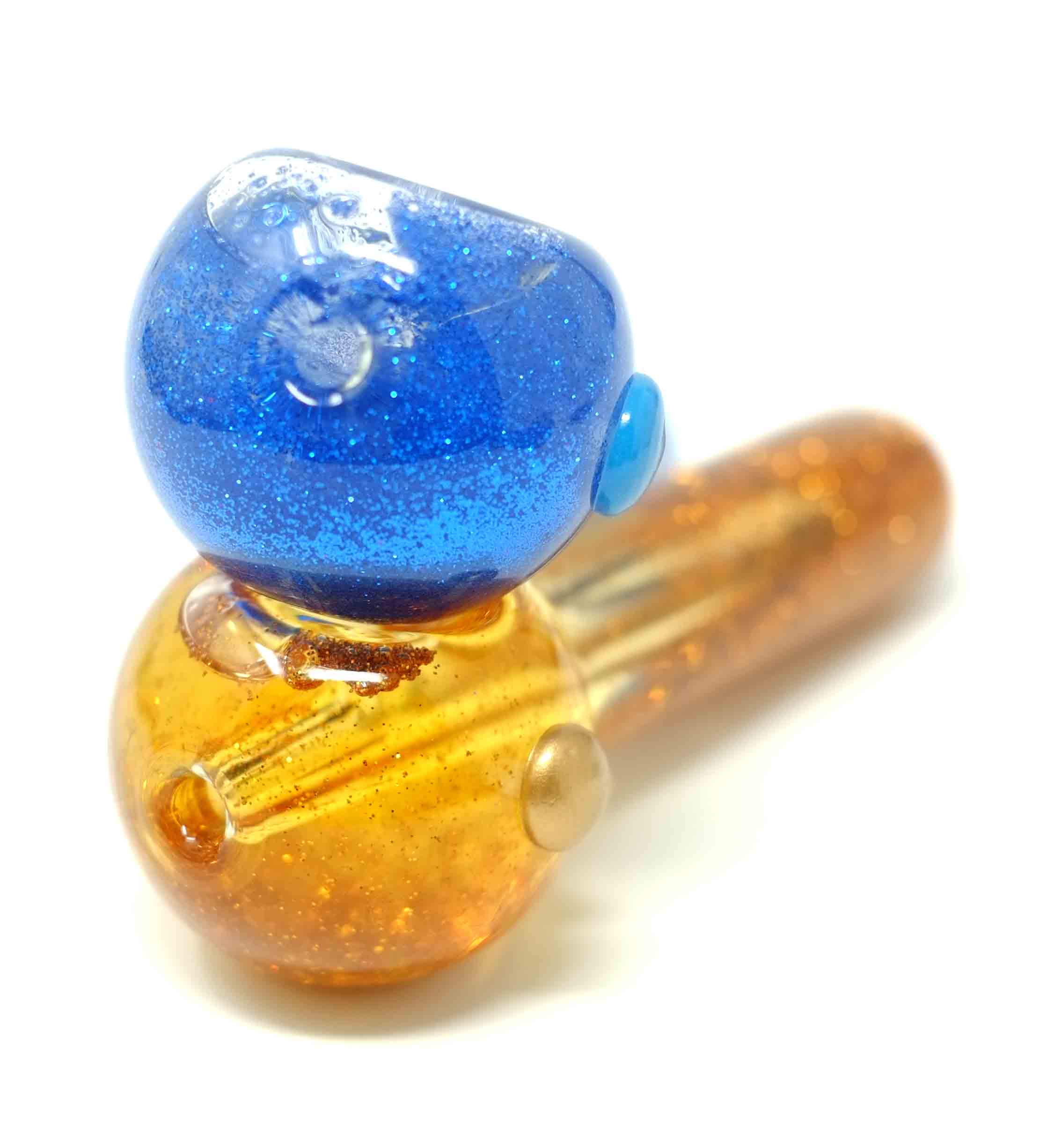5" Glass Hand Pipe Glowing Dot Liquid - Image 3