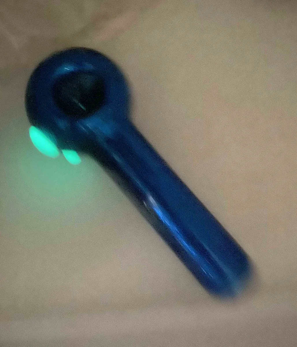 5" Glass Hand Pipe Glowing Dot Liquid - Image 4