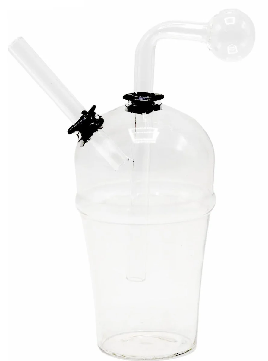 5" Ice cream Cup Glass Oil burner Bubbler pipe