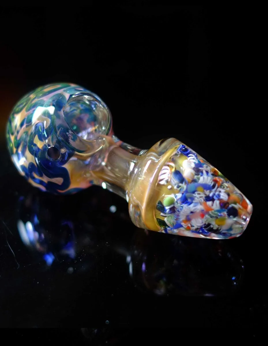 5"Shorty Mushroom Glass Spoon Pipe - Image 3