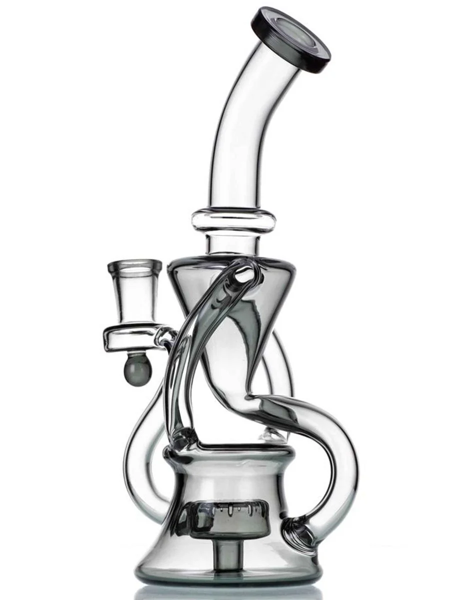9" Recycler Dab Rig Smoking Water Bong