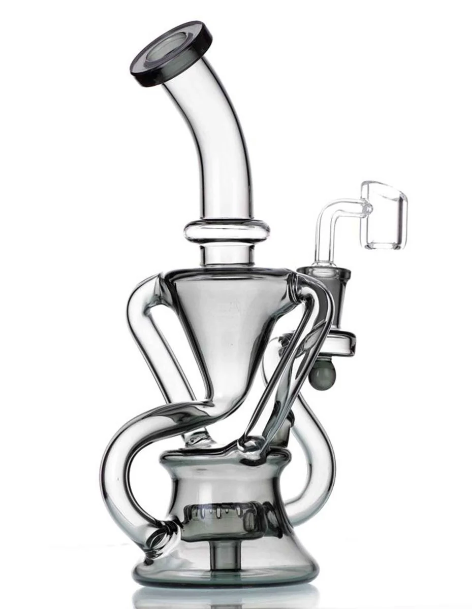 9" Recycler Dab Rig Smoking Water Bong - Image 2