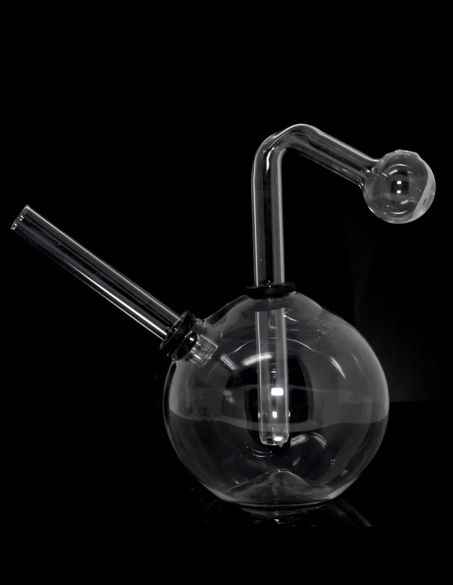 Ball Shaped Glass Oil Burner Bubbler Waterpipe - Image 2