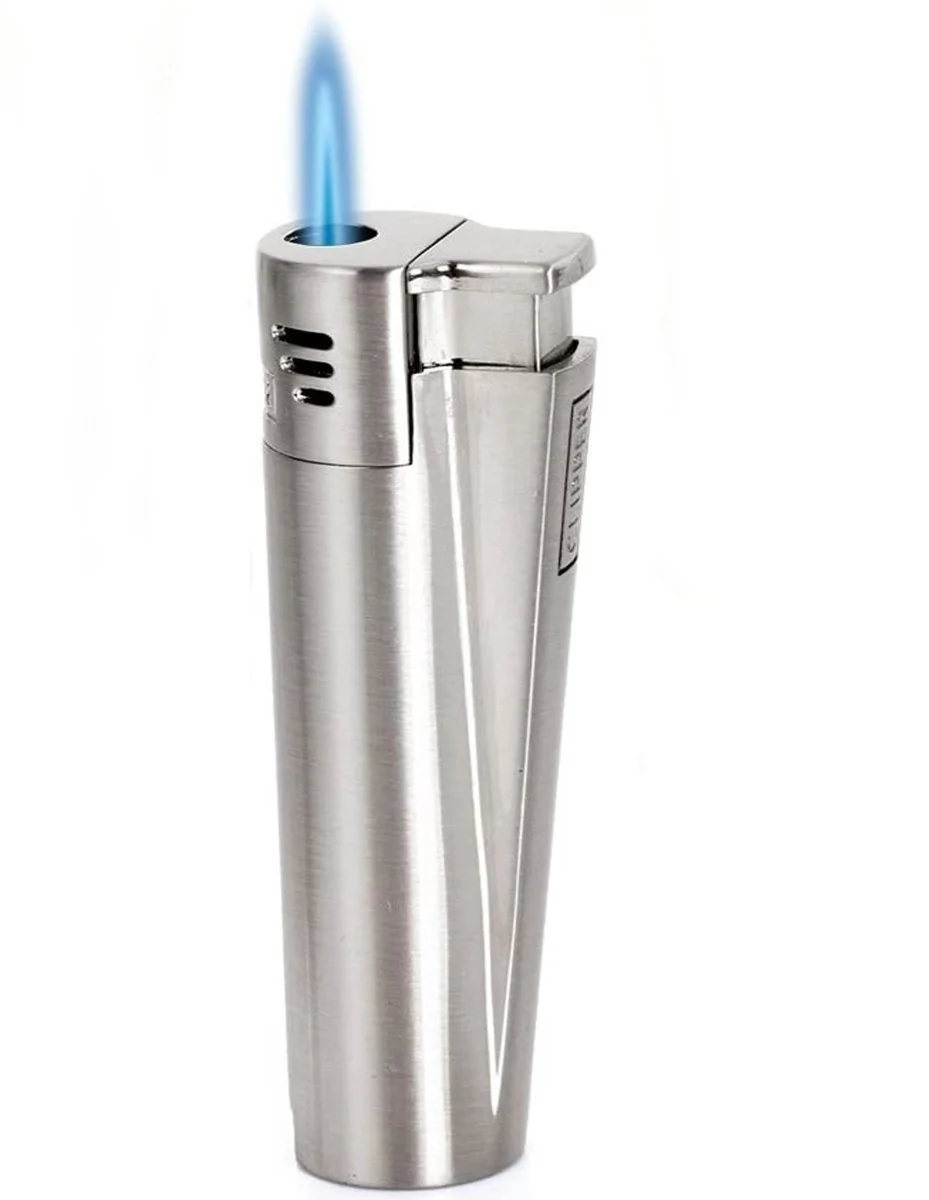 CLIPPER Jet Flame Torch Cigarette Cigar Butane Gas Metal Lighter