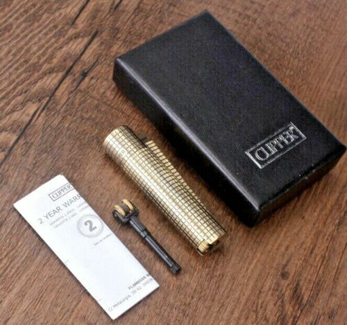 Clipper Metal Cigarette Lighter Soft Flame Refillable Butane Gas In Copper Bronze - Image 2