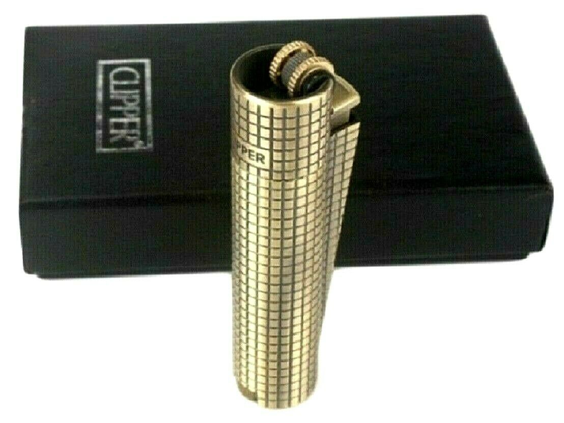 Clipper Metal Cigarette Lighter Soft Flame Refillable Butane Gas In Copper Bronze - Image 3