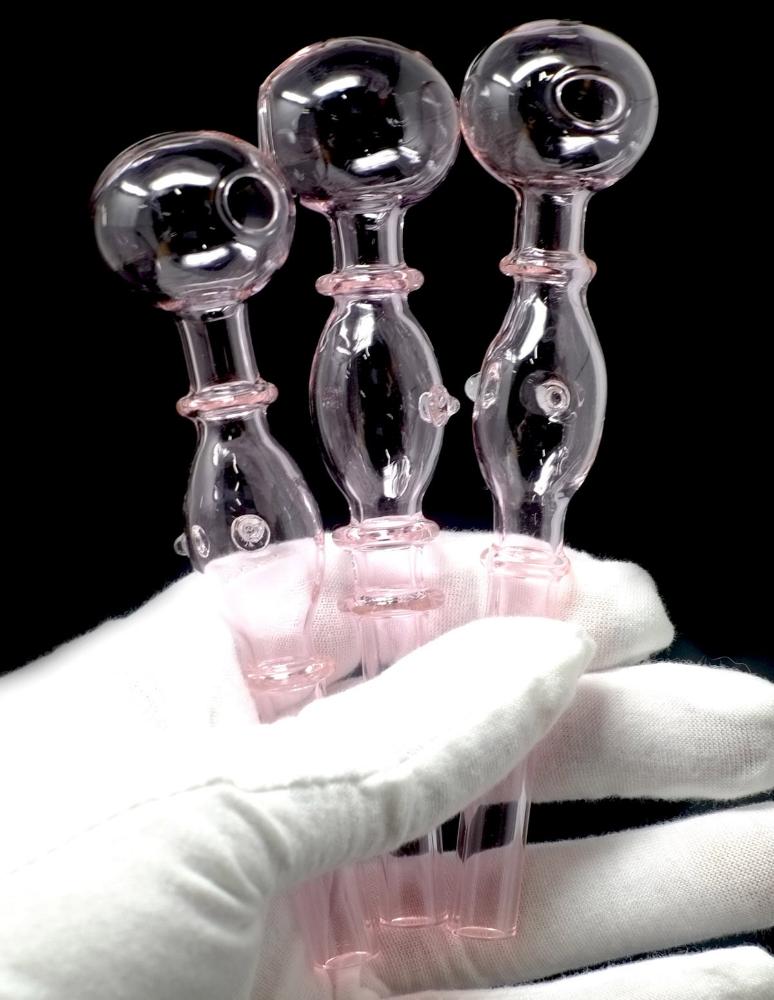 5" Straight Glass Oil Burner with feets, buy more save more - Image 2