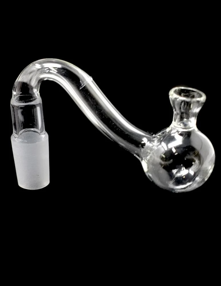 Glass Oil Burner Pipe Bowl Featuring a Funnel Attachment for Water Pipes. 2pcs - Image 2