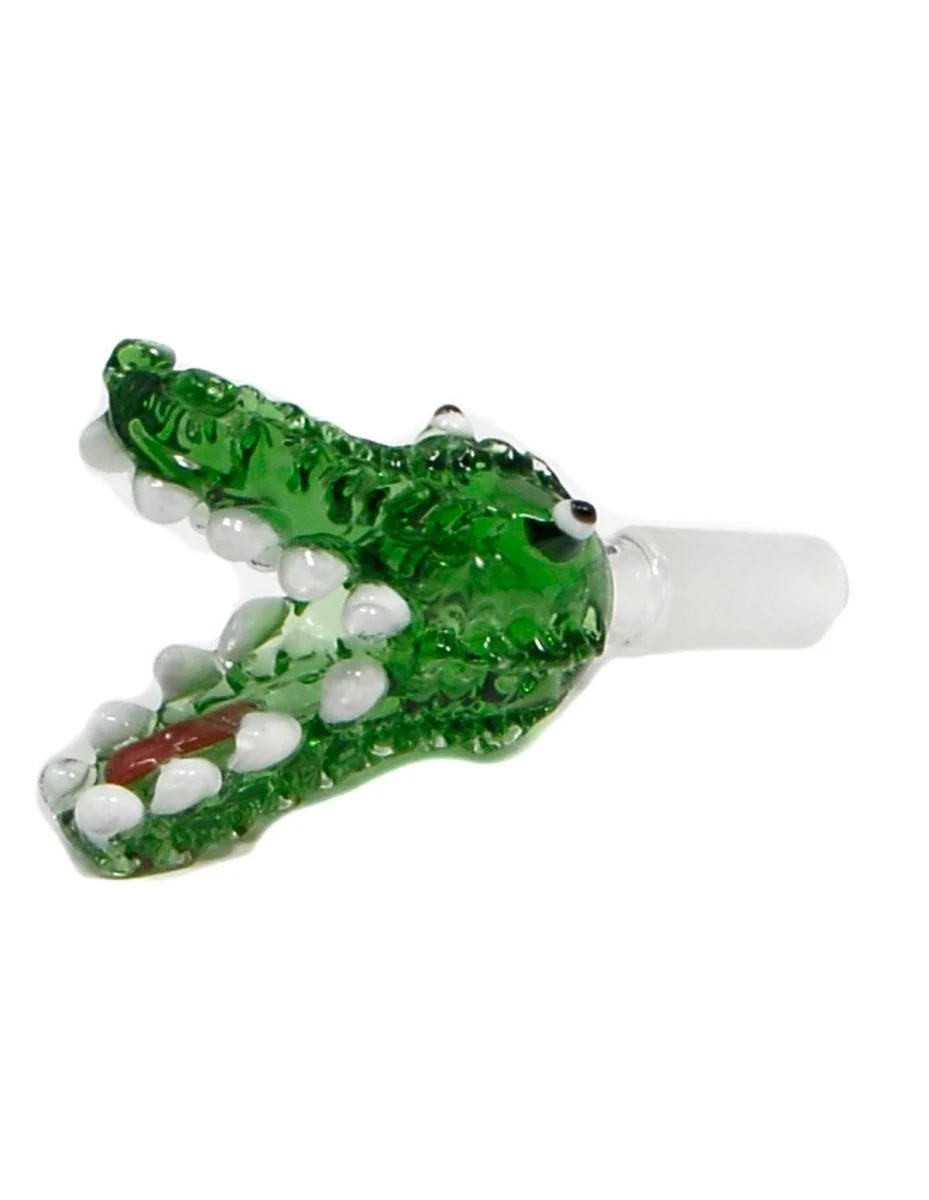 Glass on Glass Crocodile  Bowl - Image 2