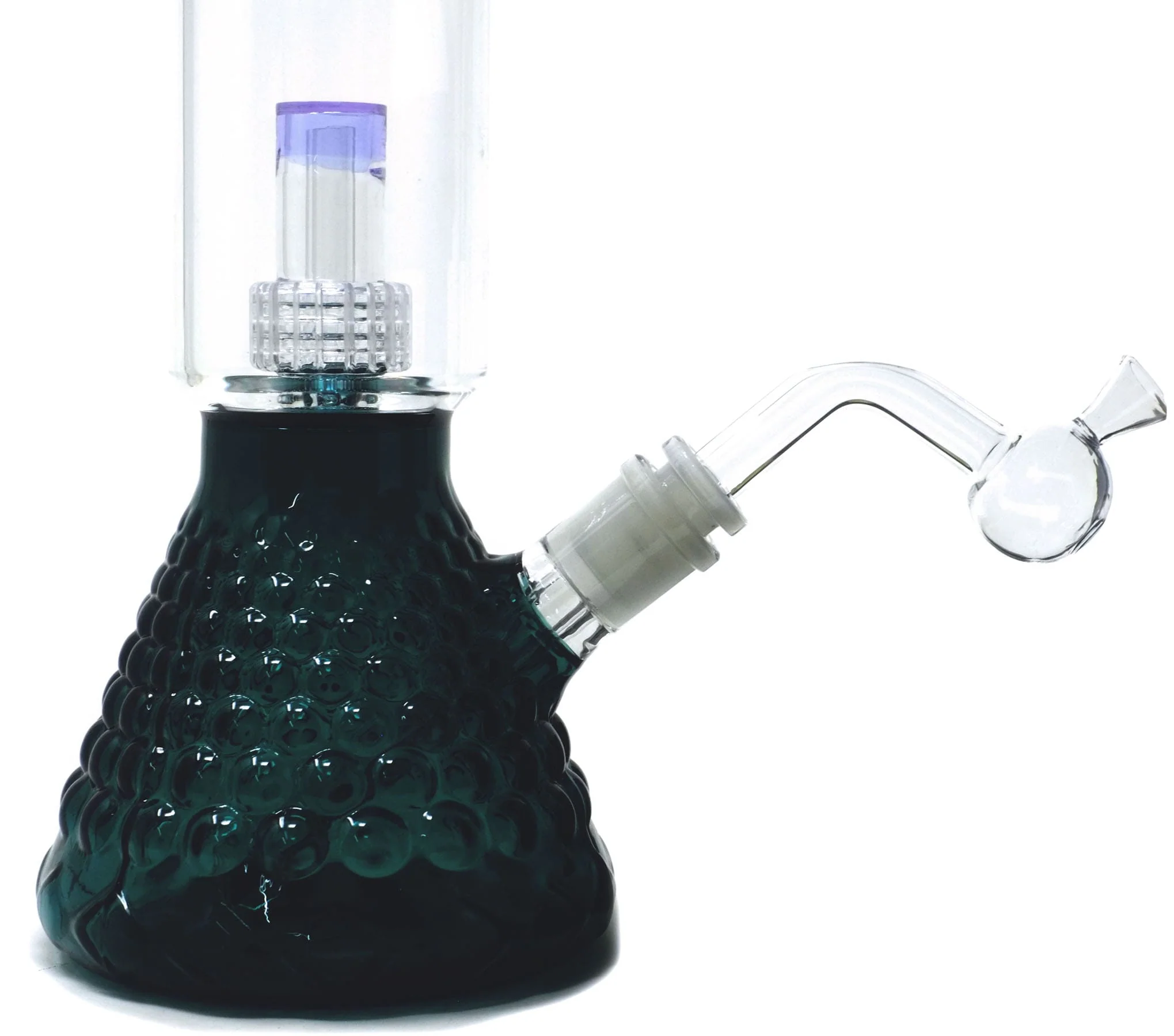 Glass-on-Glass Oil Burner Pipe Downstem with Funnel top - Image 2