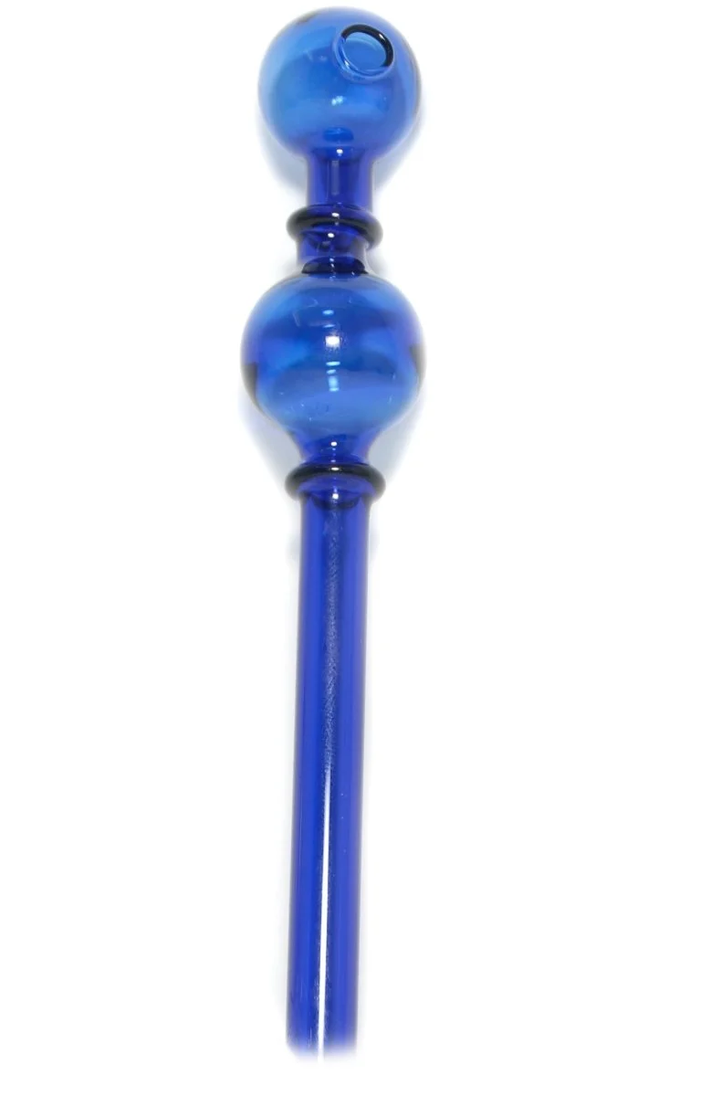 Glass Twin Bubbler Oil Burner Pipe Set of 2