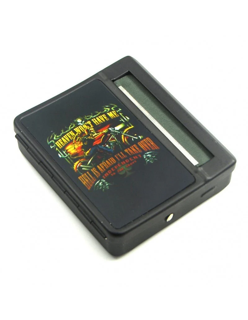 Heavn wont have me, Hell is afraid I'll take over,70mm Cigarette roller & case