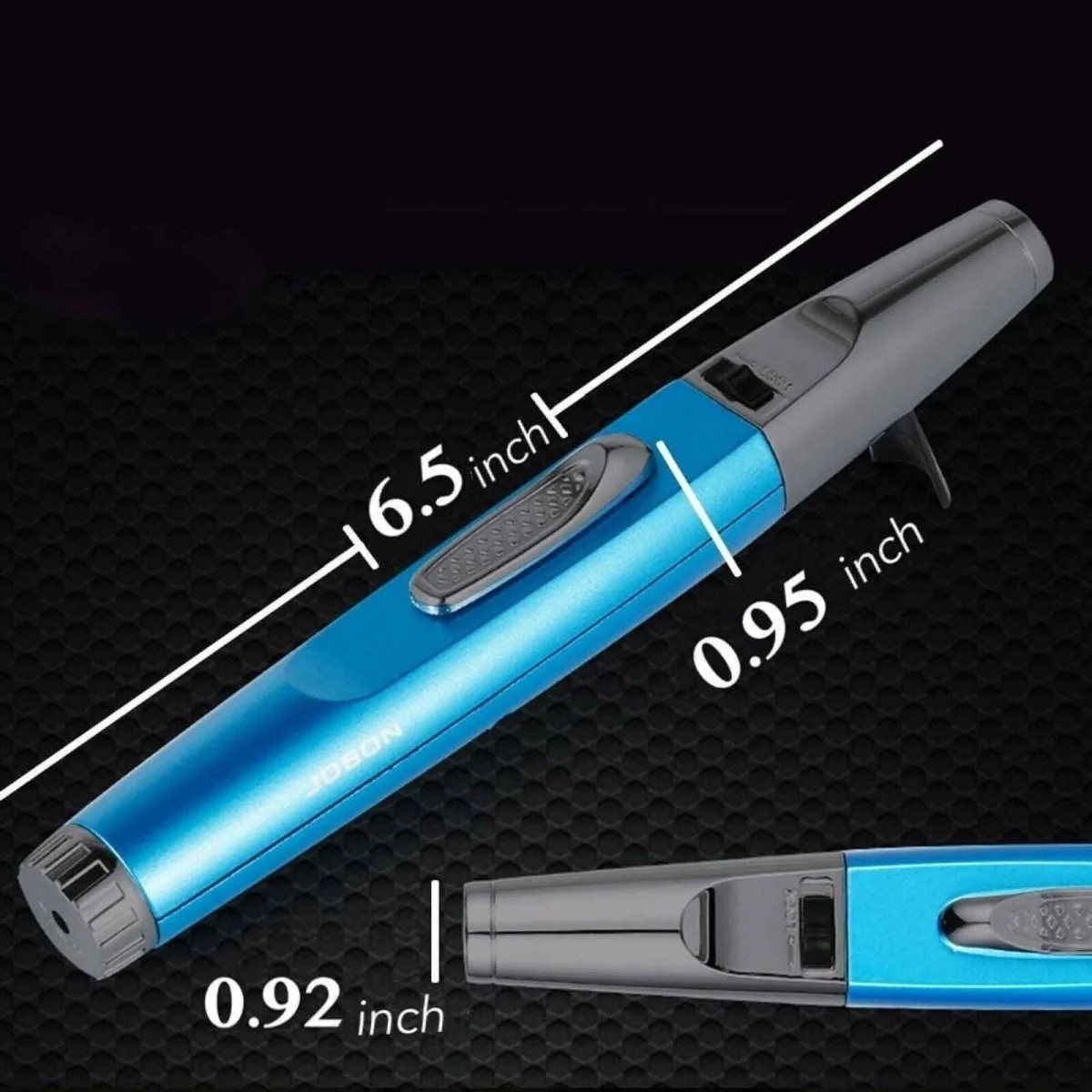 Jobon Butane REFILLABLE Single Torch Lighter Pen Pencil with Safety Locks - Image 2