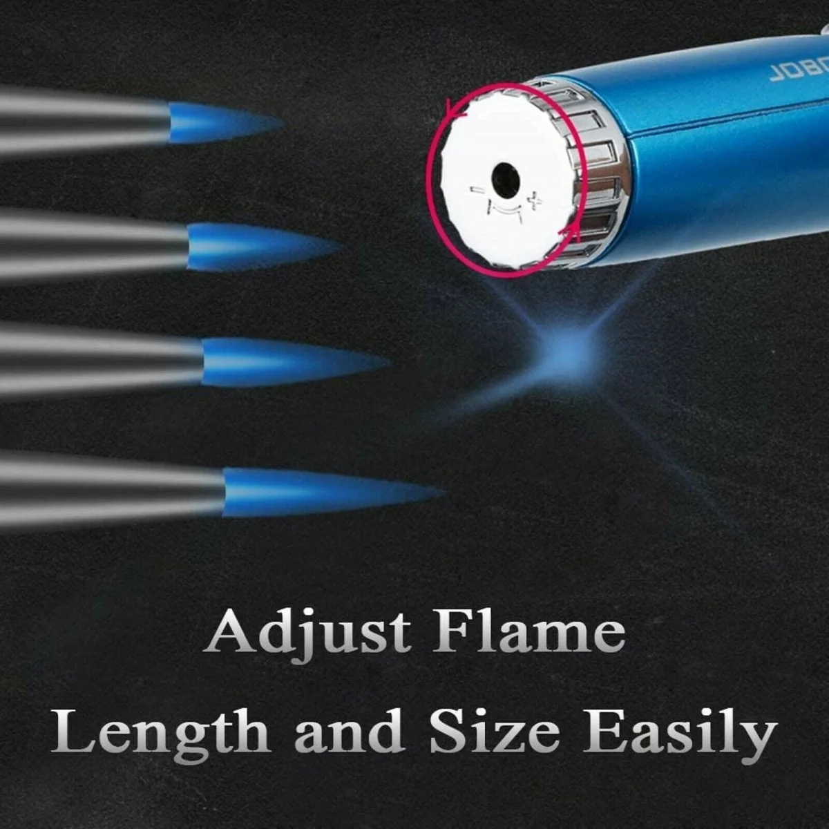 Jobon Butane REFILLABLE Single Torch Lighter Pen Pencil with Safety Locks - Image 3