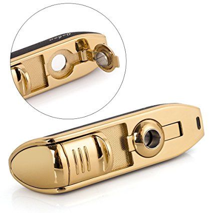 Jobon Cigar Cigarette Butane Lighter with Cigar Punch In Triple Torch - Image 2