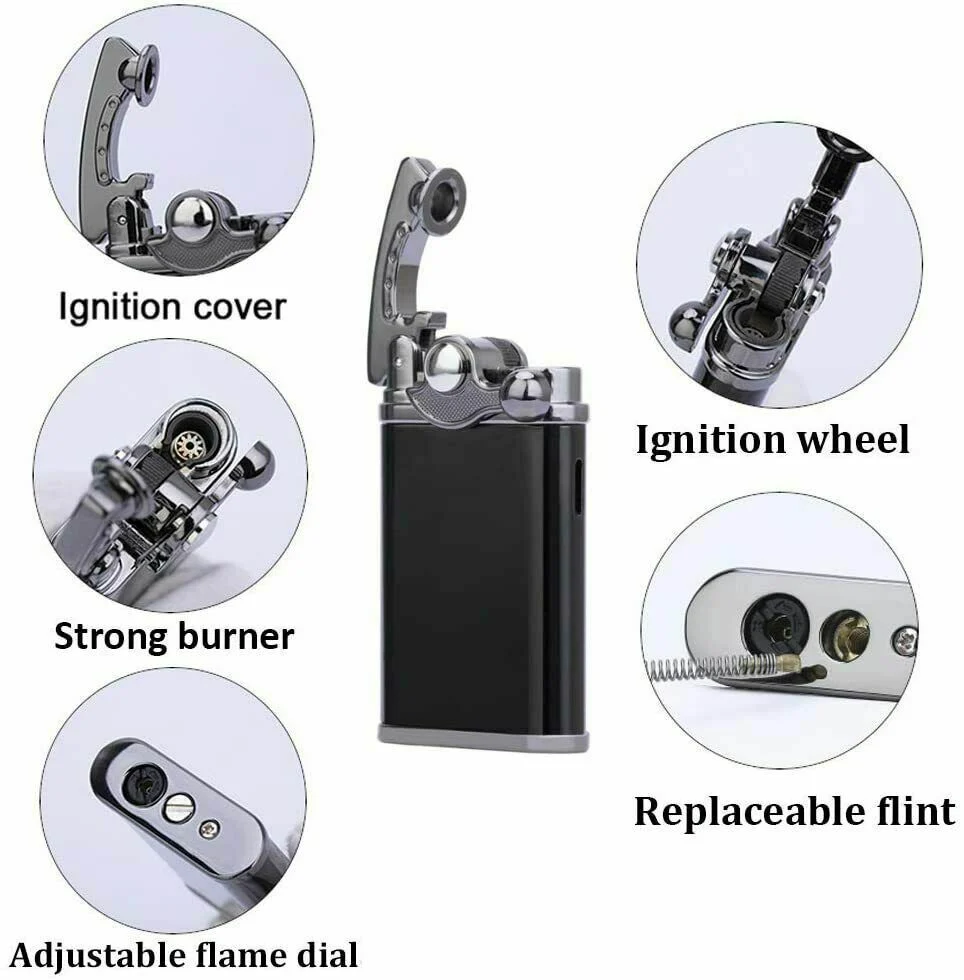 Jobon Retro Jet Flame Torch Lighter Cigar Lighter with Gift Box - Image 4