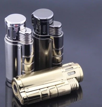 Jobon Triple Jet Flame Butane Cigar Gas Lighter Cigar Puncher - Image 2