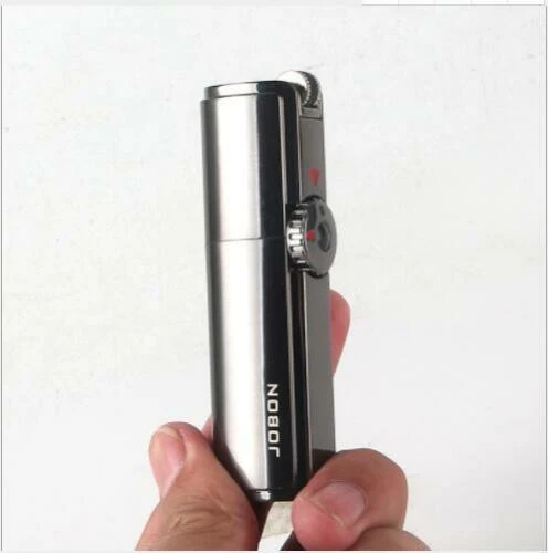 JOBON Windproof Refillable Butane Gas Lighter With Cigar hole Puncher - Image 2