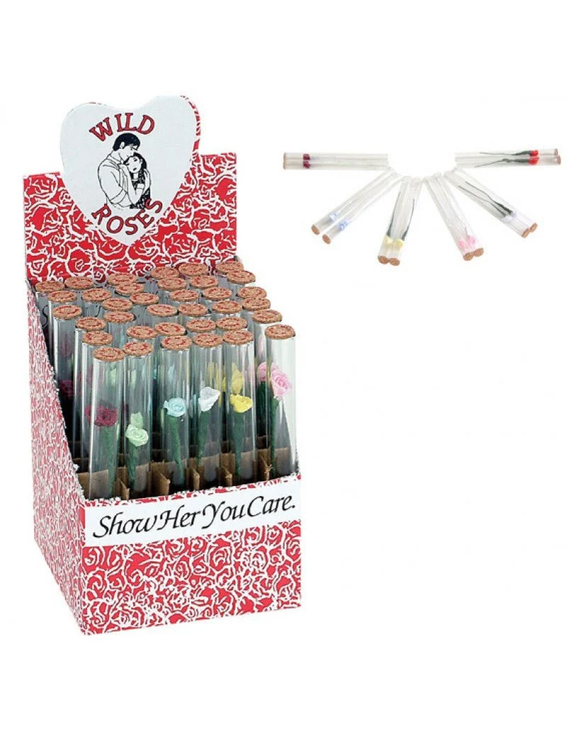 Love Rose Flower in Glass Tube 1box 36ct - Image 2