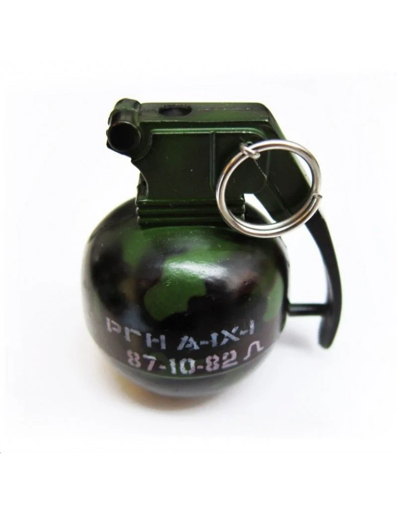 Mini Camo Hand Grenade Metal Refillable Lighter