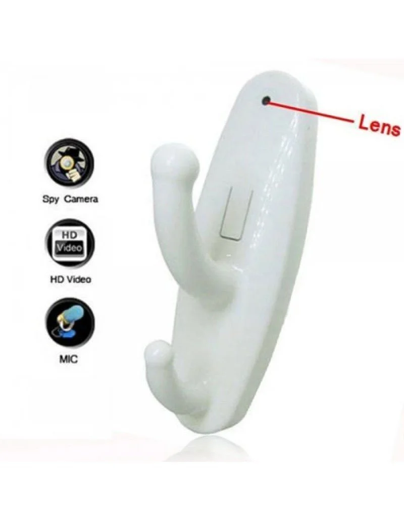 Mini Hanger Cloths Spy Hook Camera White (1280 X 960)