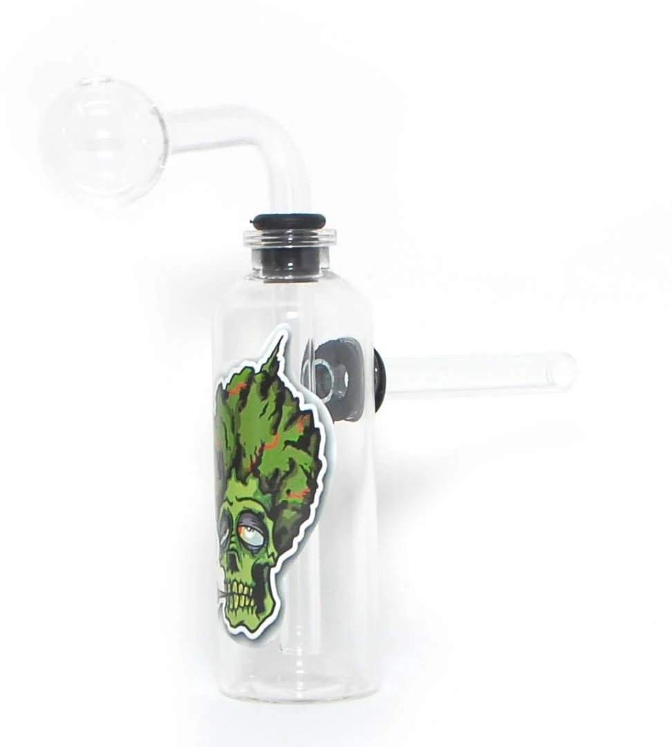 R M 3" Glass Water Pipe Oil Burner Pipe