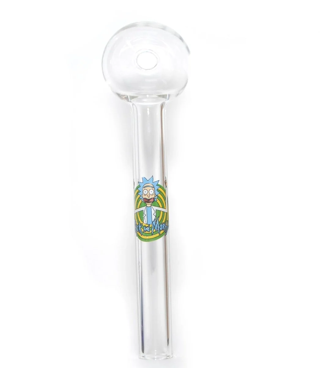 6" Cartoon Sticker Jumbo Glass Oil Burner Pipe  Made in US - Image 2