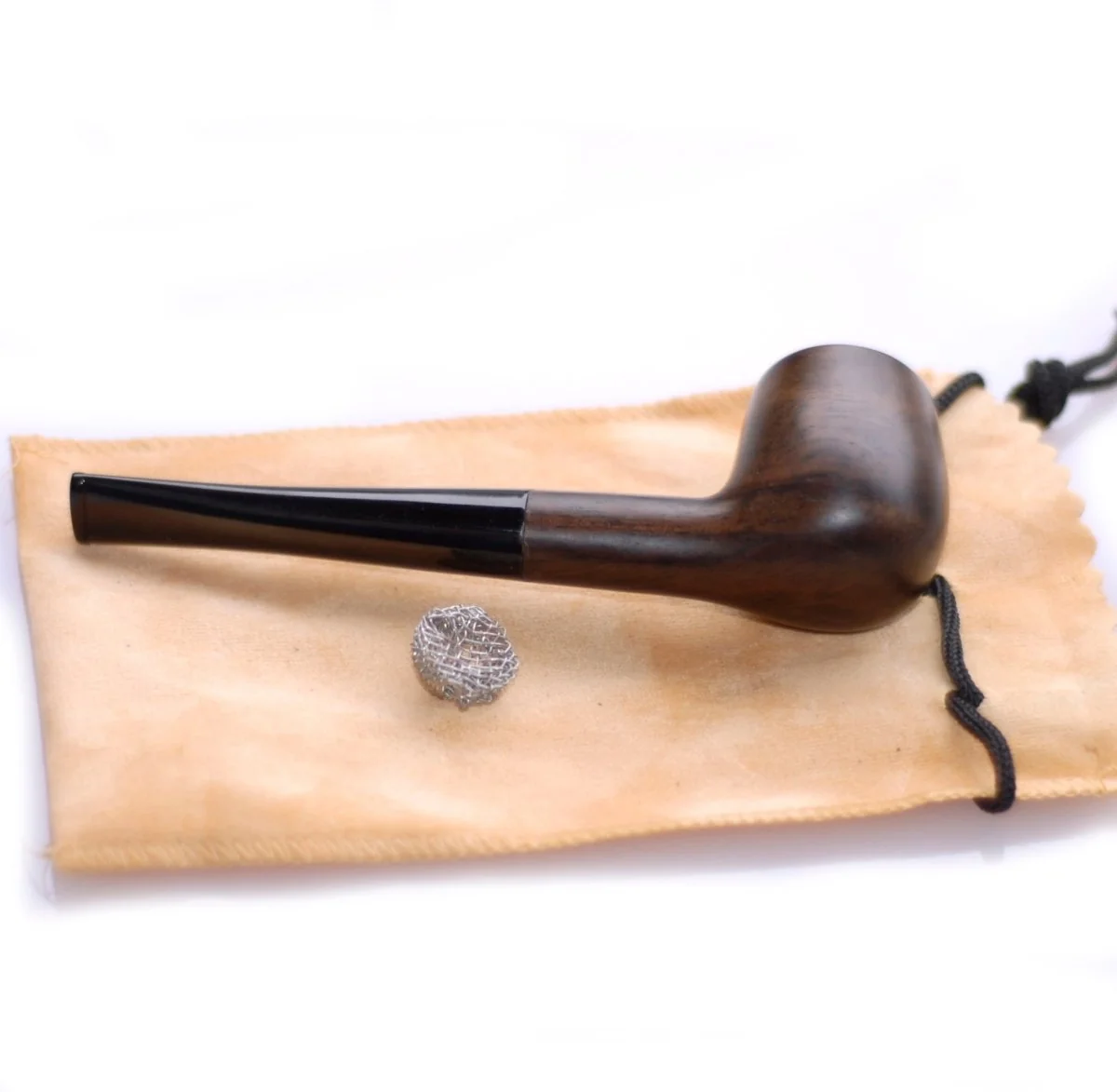 Tobacco Pipe Straight Stem Handmade - Image 3